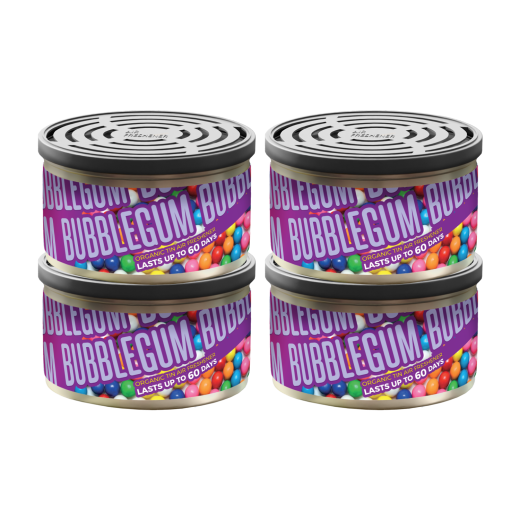 FRSH SCENTS Organic Tin Air Freshener Bubblegum - Pack of 4