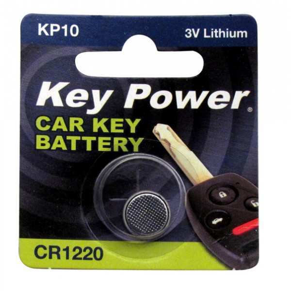 Key Power Coin Cell Battery CR1220 - Lithium 3V - Box of 10