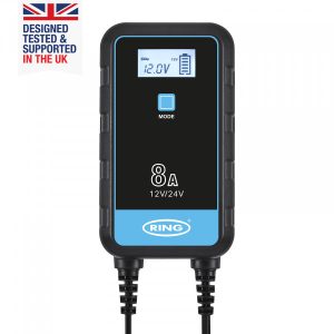 Ring SMARTCHARGE 8 Charger & Maintainer Lithium Battery Compatible 12V / 24V