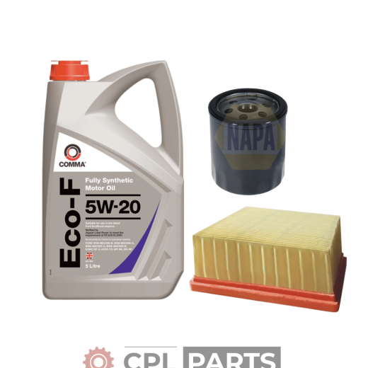 SERVICE KIT FORD FIESTA 1.0 ECOBOOST NAPA AIR & OIL FILTER SERVICE KIT + 5L OIL (2012-2018)