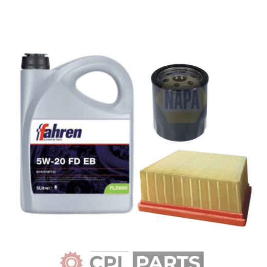 SERVICE KIT FORD FIESTA 1.0 ECOBOOST NAPA AIR & OIL FILTER SERVICE KIT + 5L OIL (2012-2018)