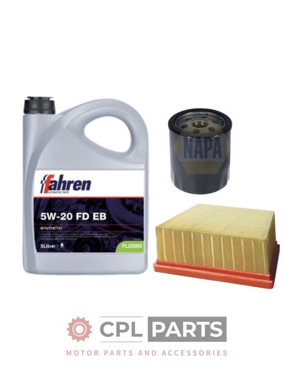 SERVICE KIT FORD FIESTA 1.0 ECOBOOST NAPA AIR & OIL FILTER SERVICE KIT + 5L OIL (2012-2018)