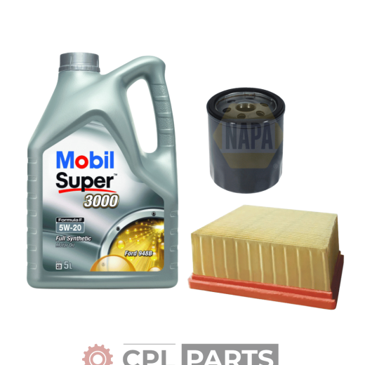 SERVICE KIT FORD FIESTA 1.0 ECOBOOST NAPA AIR & OIL FILTER SERVICE KIT + 5L OIL (2012-2018)