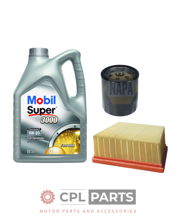 SERVICE KIT FORD FIESTA 1.0 ECOBOOST NAPA AIR & OIL FILTER SERVICE KIT + 5L OIL (2012-2018)