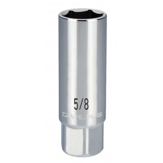 CARLYLE HAND TOOLS - 3/8in Drive 5/8in Chrome Universal Spark Plug Socket