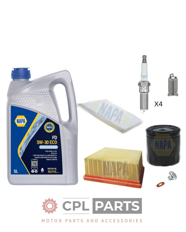 SERVICE KIT For Ford Fiesta 1.2L MK7 ZETEC - NAPA Filters