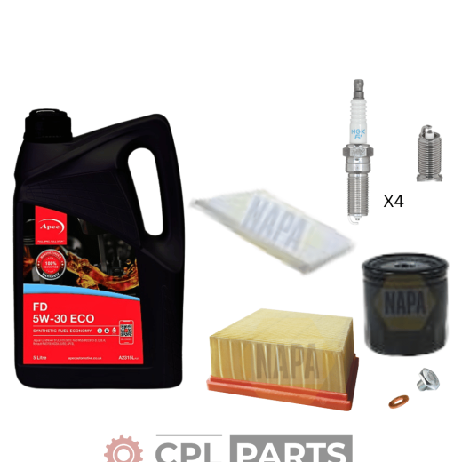 SERVICE KIT For Ford Fiesta 1.2L MK7 ZETEC - Napa Filters