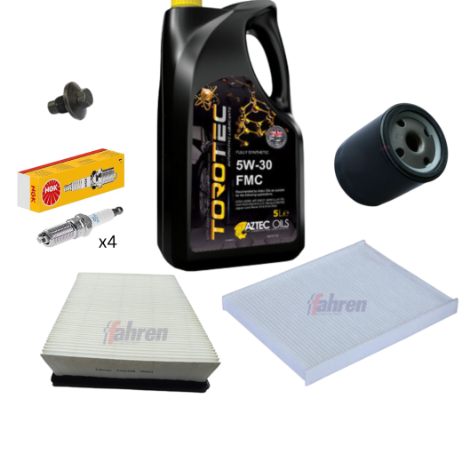 Ford Fiesta 1.2L MK7 ZETEC 2008-2017 Full Service Kit - Fahren Filters