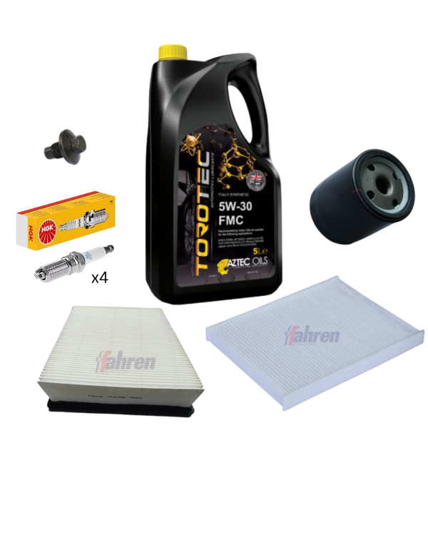 Ford Fiesta 1.2L MK7 ZETEC 2008-2017 Full Service Kit - Fahren Filters