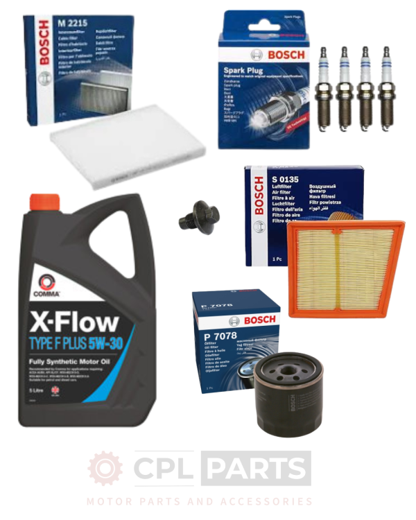 Ford Fiesta 1.2L MK7 ZETEC 2008-2017 Full Service Kit - Bosch Filters