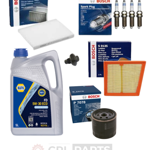 Ford Fiesta 1.2L MK7 ZETEC 2008-2017 Full Service Kit - Bosch Filters
