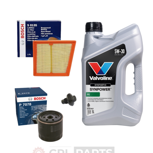 Ford Fiesta 1.2L MK7 ZETEC 2008-2017 Bosch Air & Oil Filters, Sump Plug Service Kit