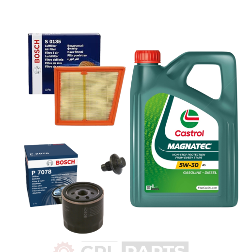Ford Fiesta 1.2L MK7 ZETEC 2008-2017 Bosch Air & Oil Filters, Sump Plug Service Kit