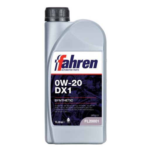 Fahren 0W-20 DX1 Fully Synthetic Engine Oil GM dexos1 Gen 3 Vauxhall Hybrid – 1 Litre