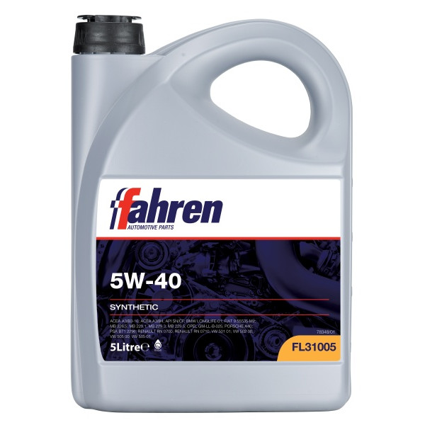 FAHREN 5W-40 - 5 Litre