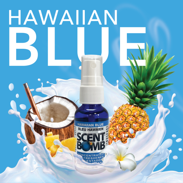 SCENT BOMB - HAWAIIAN BLUE AIR FRESHENER 30ml - Image 2