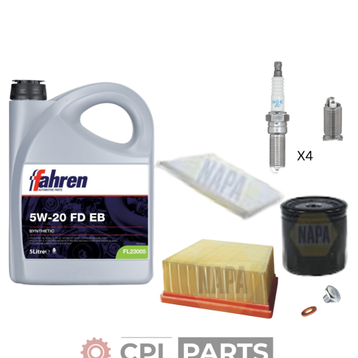SERVICE KIT For Ford Fiesta 1.2L MK7 ZETEC - Napa Filters