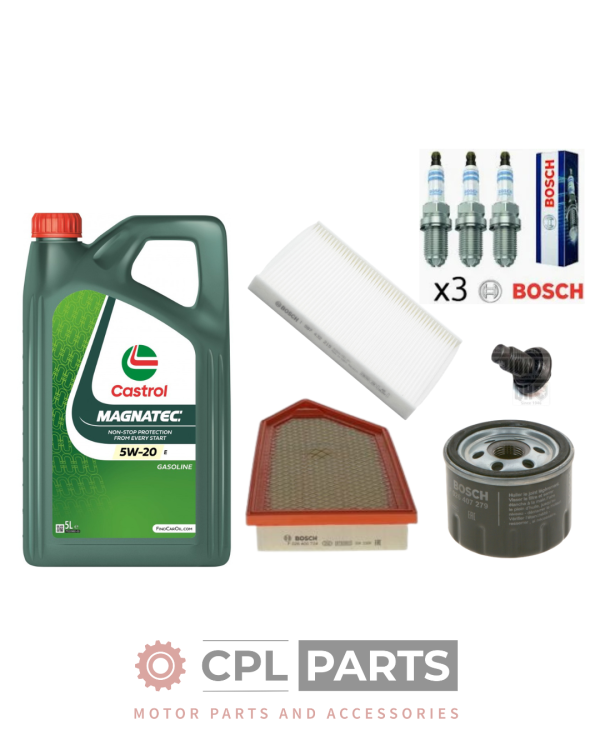 Ford Fiesta MK8 1.0 EcoBoost 2017-2023 - Bosch Filter Service Kit + Castrol Oil