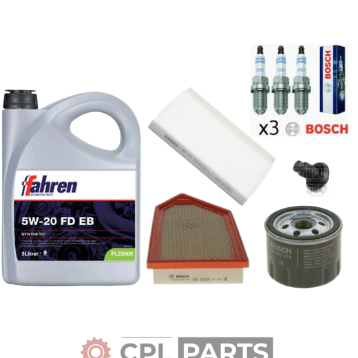 Ford Fiesta MK8 1.0 EcoBoost 2017-2023 - Bosch Filter Service Kit + Fahren Oil