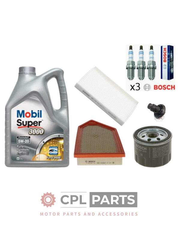 Ford Fiesta MK8 1.0 EcoBoost 2017-2023 - Bosch Filter Service Kit + Mobil Oil