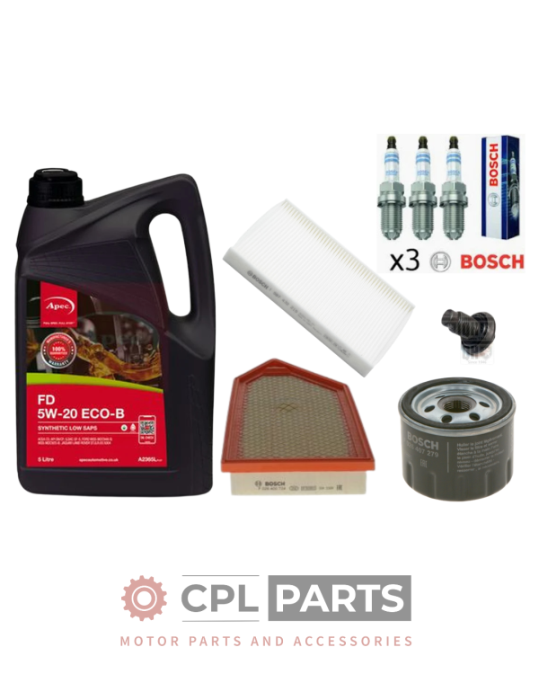 Ford Fiesta MK8 1.0 EcoBoost 2017-2023 - Bosch Filter Service Kit + Apec Oil
