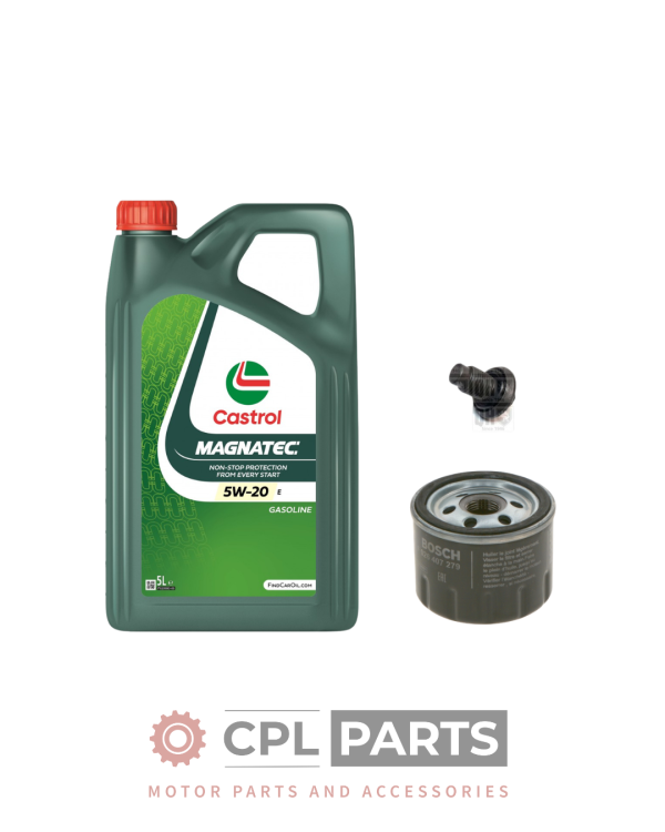Ford Fiesta MK8 1.0 EcoBoost 2017-2023 - Oil Filter Service Kit + Castrol Oil