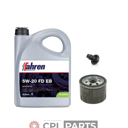 Ford Fiesta MK8 1.0 EcoBoost 2017-2023 - Oil Filter Service Kit + Fahren Oil