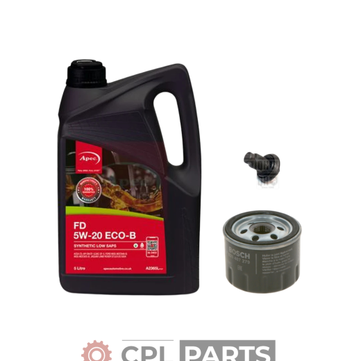 Ford Fiesta MK8 1.0 EcoBoost 2017-2023 - Oil Filter Service Kit + Apec Oil