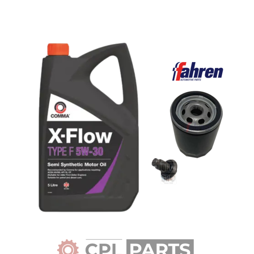 Ford Fiesta MK8 1.0 EcoBoost 2017-2023 - Fahren Oil Filter Service Kit + Comma Oil