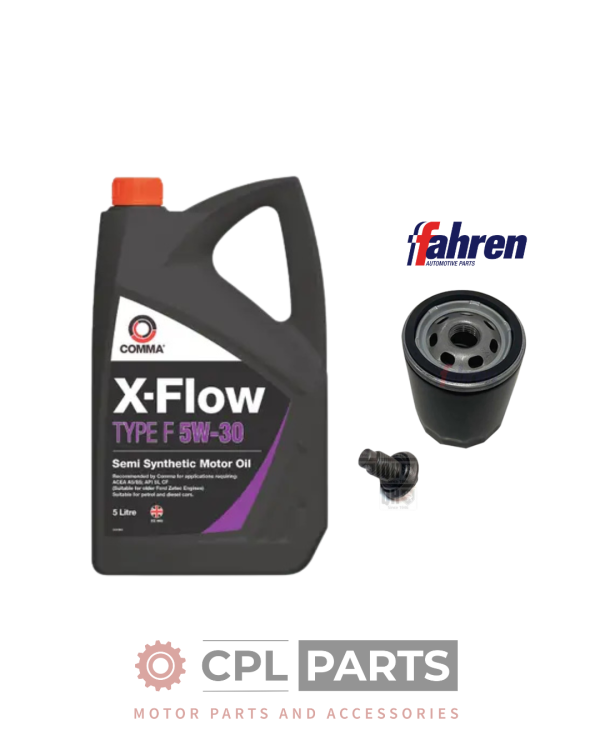 Ford Fiesta MK8 1.0 EcoBoost 2017-2023 - Fahren Oil Filter Service Kit + Comma Oil
