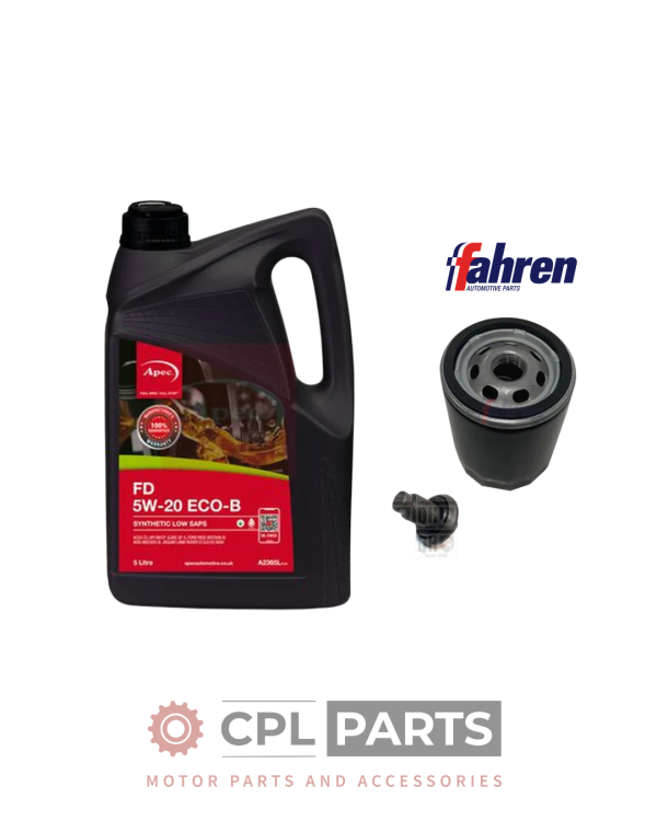 Ford Fiesta MK8 1.0 EcoBoost 2017-2023 - Fahren Oil Filter Service Kit + Apec Oil