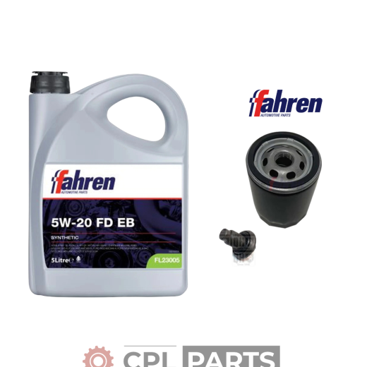Ford Fiesta MK8 1.0 EcoBoost 2017-2023 - Fahren Oil Filter Service Kit + Fahren Oil
