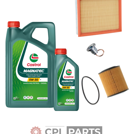 Peugeot Partner 1.5l Blue HDi Castrol Oil/ Air Service Kit - Fits 2018+ Models