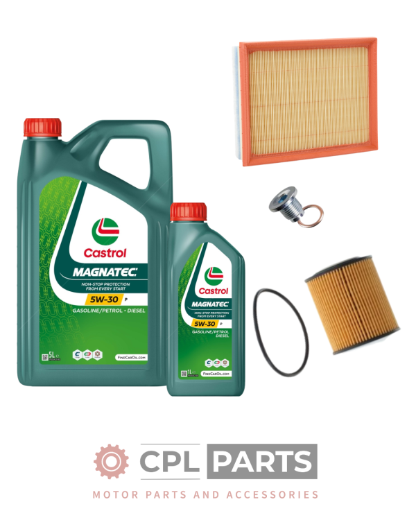 Peugeot Partner 1.5l Blue HDi Castrol Oil/ Air Service Kit - Fits 2018+ Models